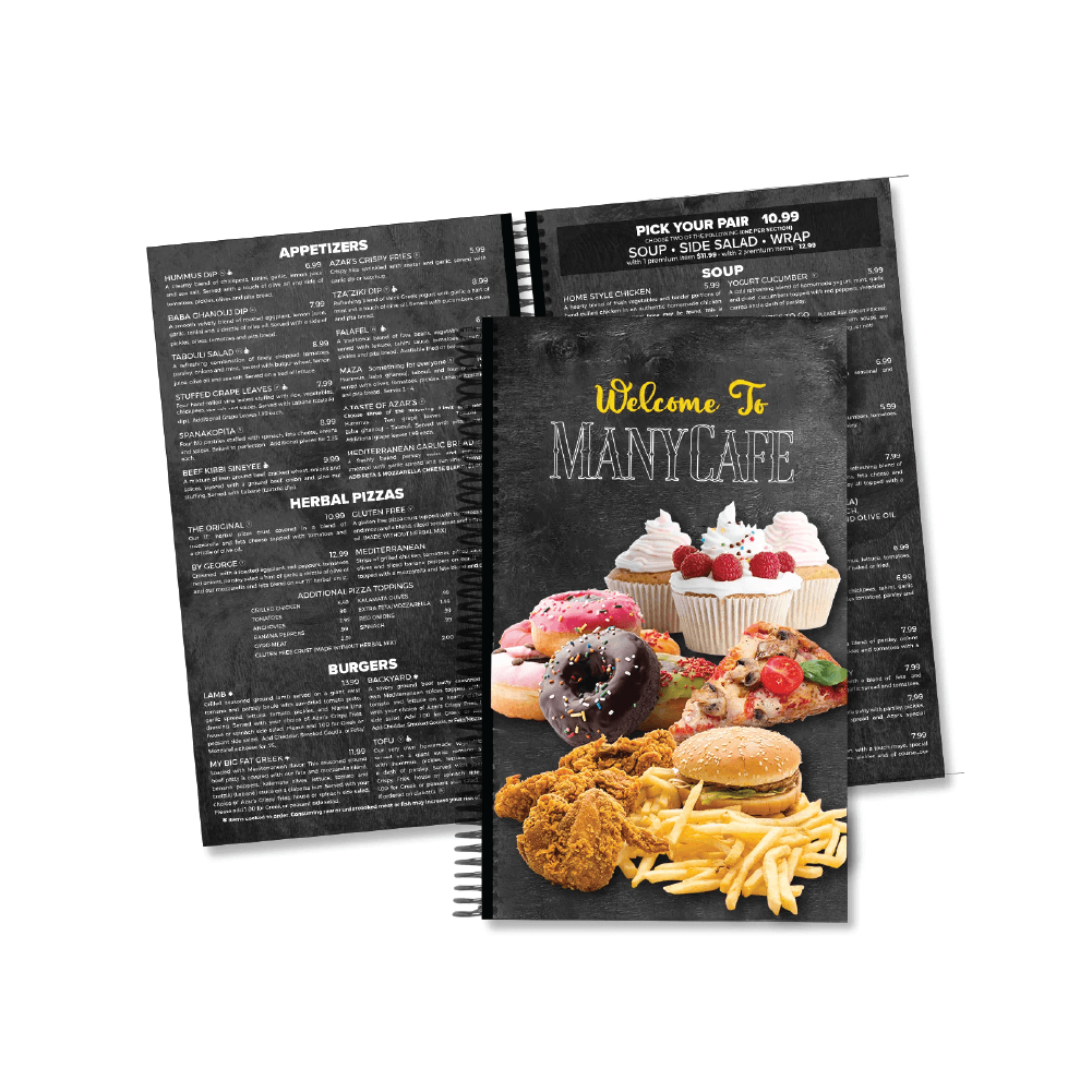 Custom Printed Menus – For Restaurants, Cafés & Events